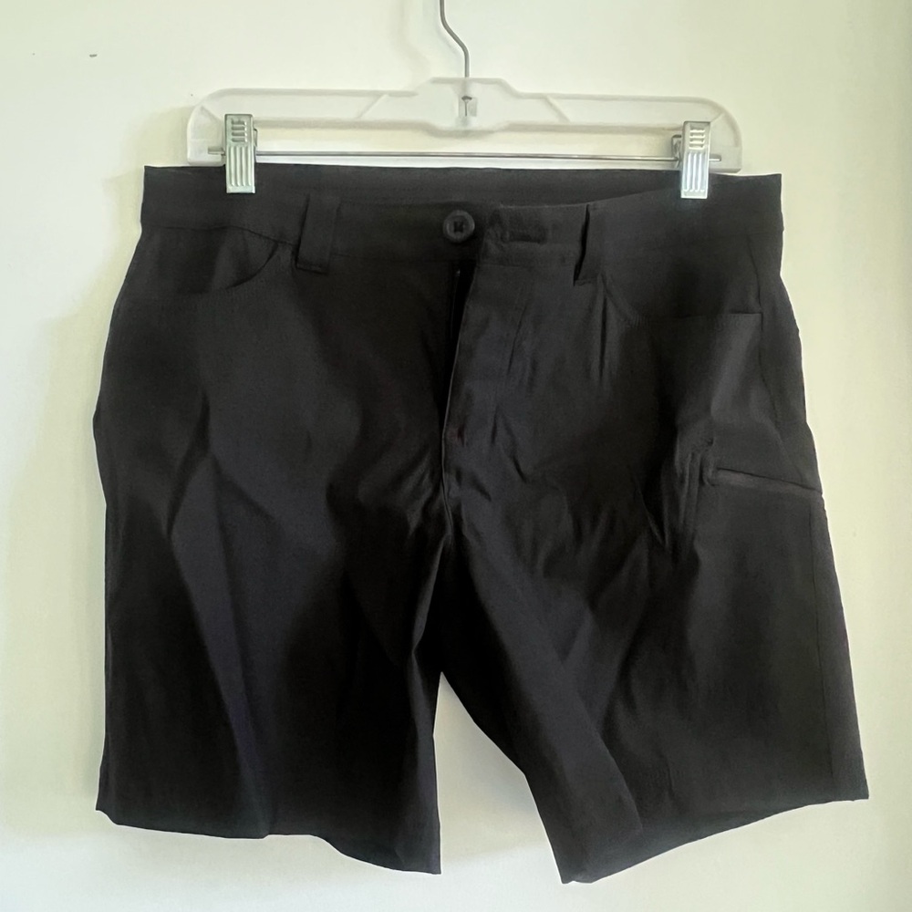 Eddie Bauer Black Flat Front Shorts